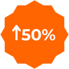 50% higher speed limit